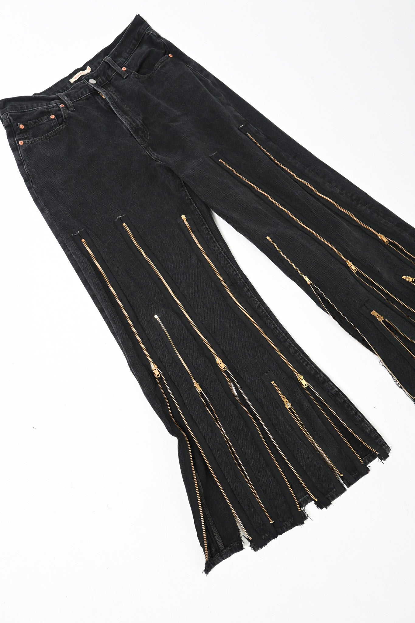 Gold zip denim 34/29