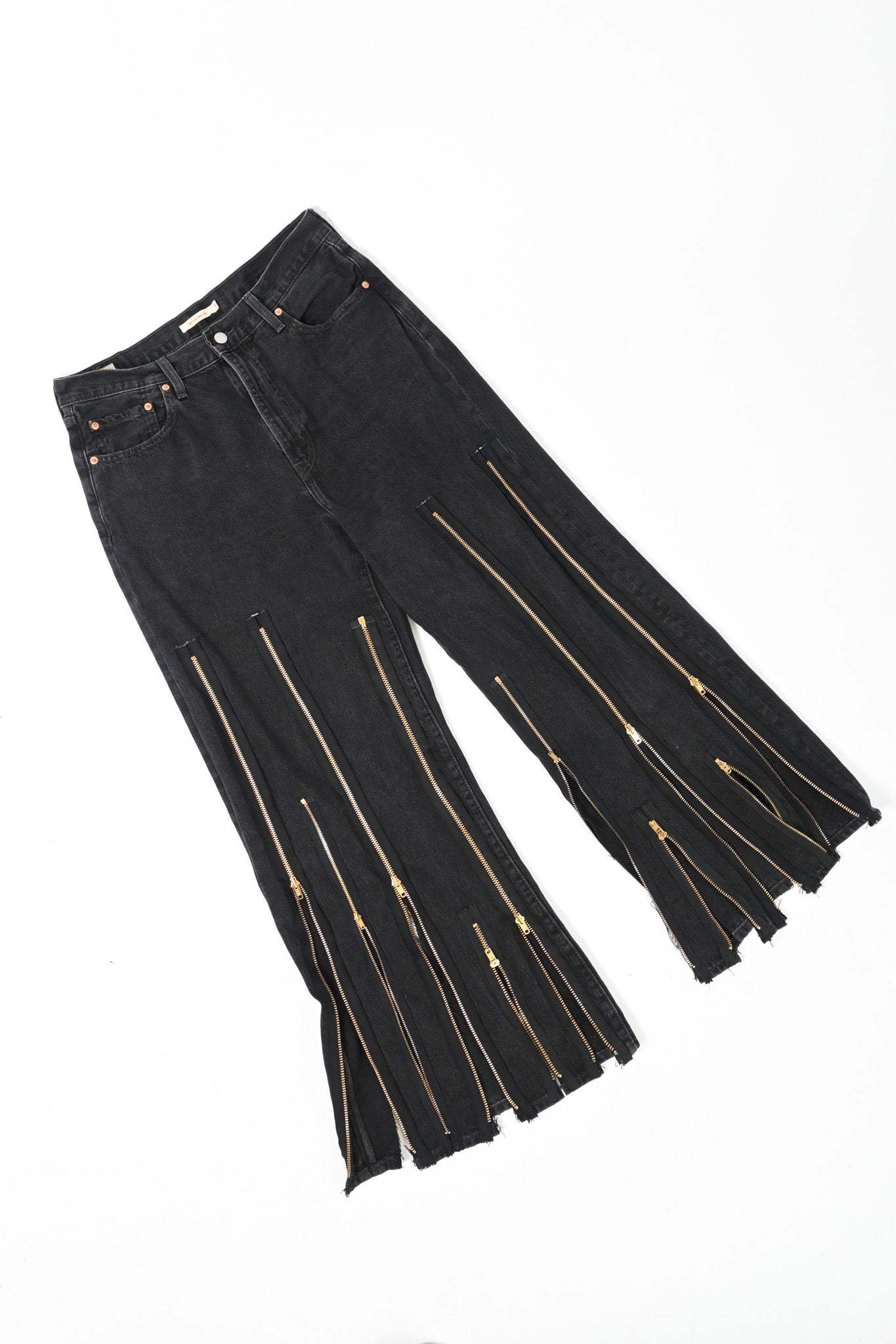 Gold zip denim 34/29