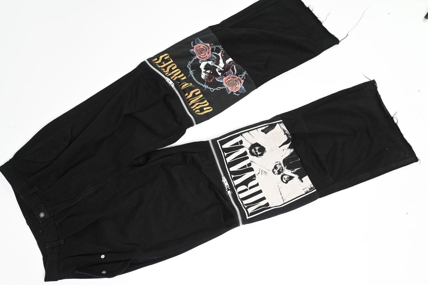 Zip-off Band Tee pants 34/37