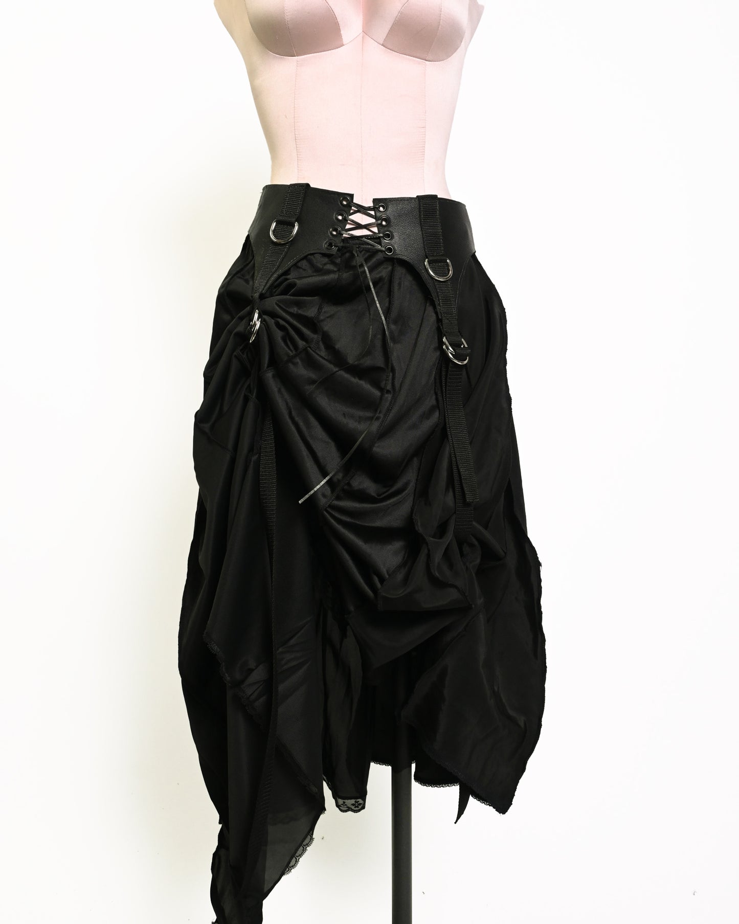 LAUREN'S Long black slip skirt