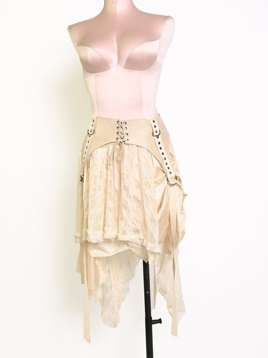 Cream Layering Slip Skirt (XS/S) (find this at Friends Museum)