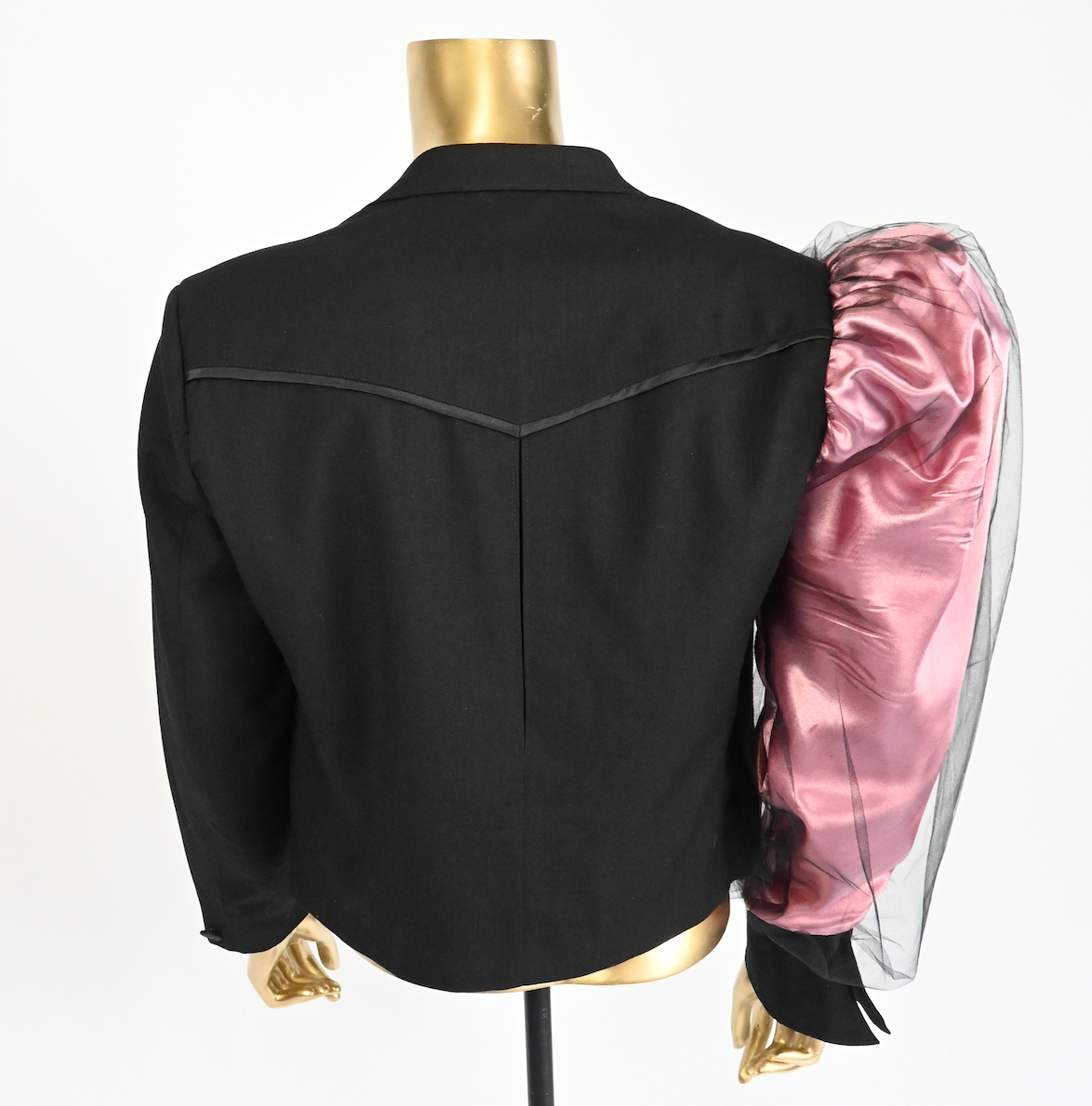 PINK PUFF SLEEVE BLAZER