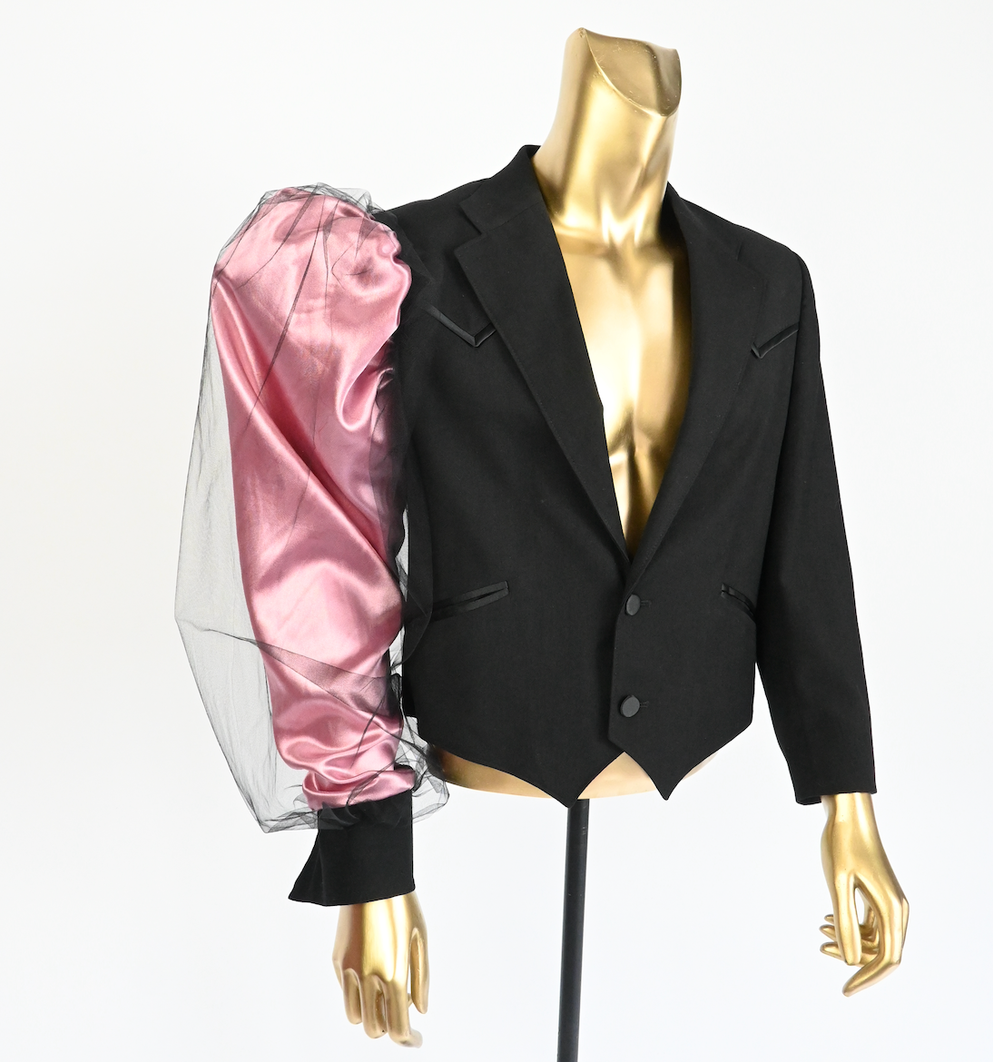 PINK PUFF SLEEVE BLAZER