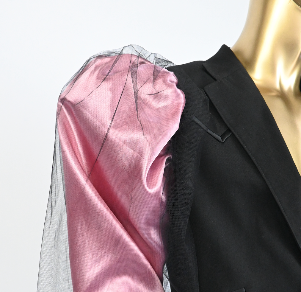 PINK PUFF SLEEVE BLAZER