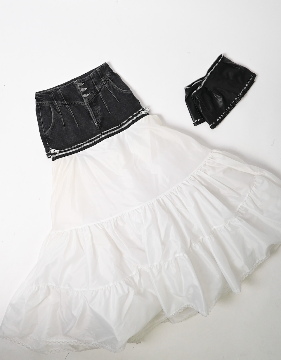 UNZIPPED skirt S/M (find at Friend Museum)