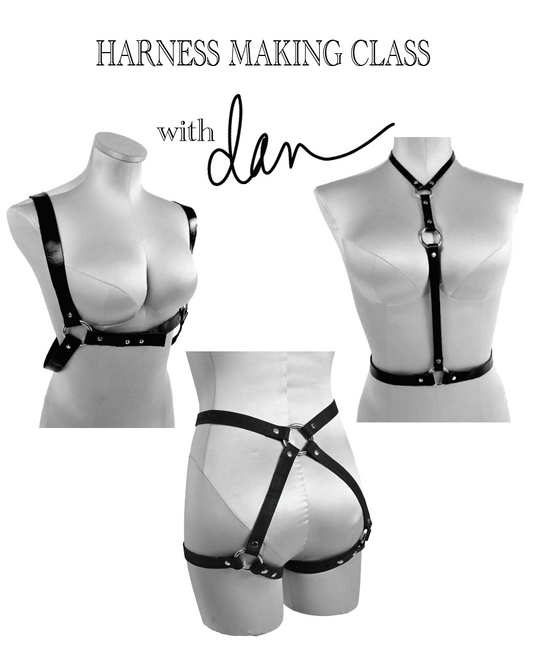 Leather Harness MAKING Class (December 13th 11-1pm)
