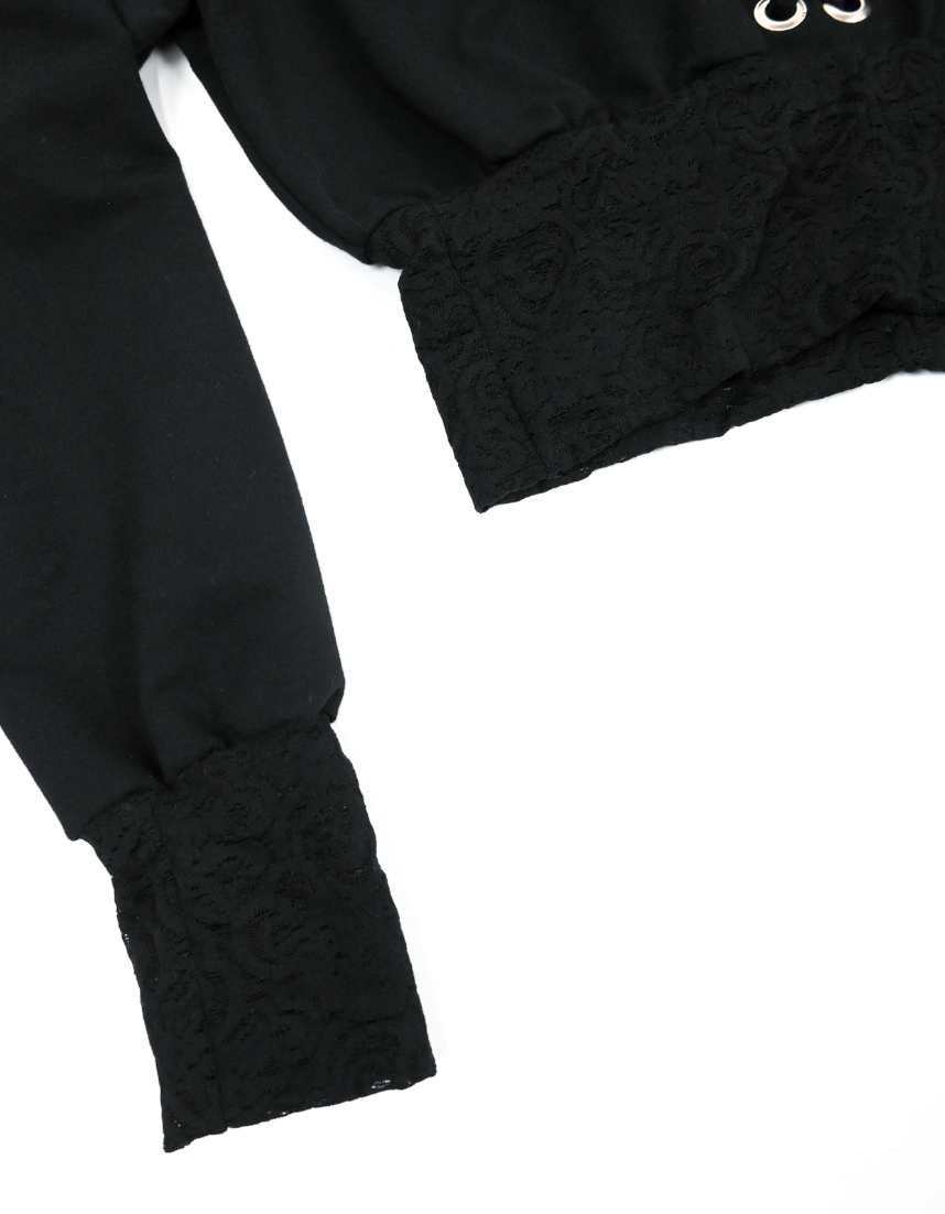 MARIKA'S Lace Detail Hoodie (find this at Friends Museum)