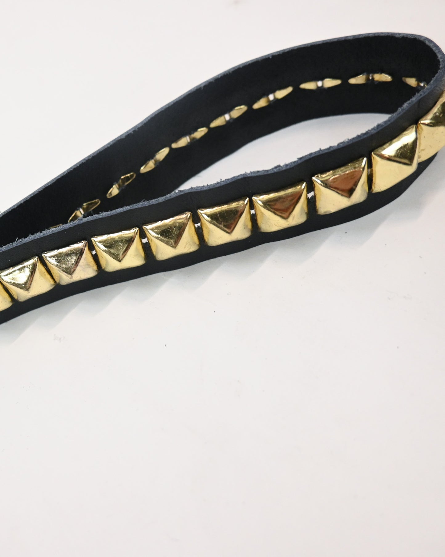 Brass Studded leather keychains