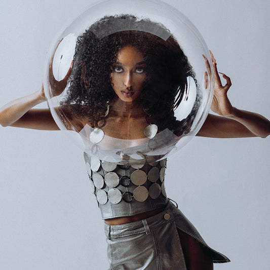 ARIAM'S Silver promo shoot corset