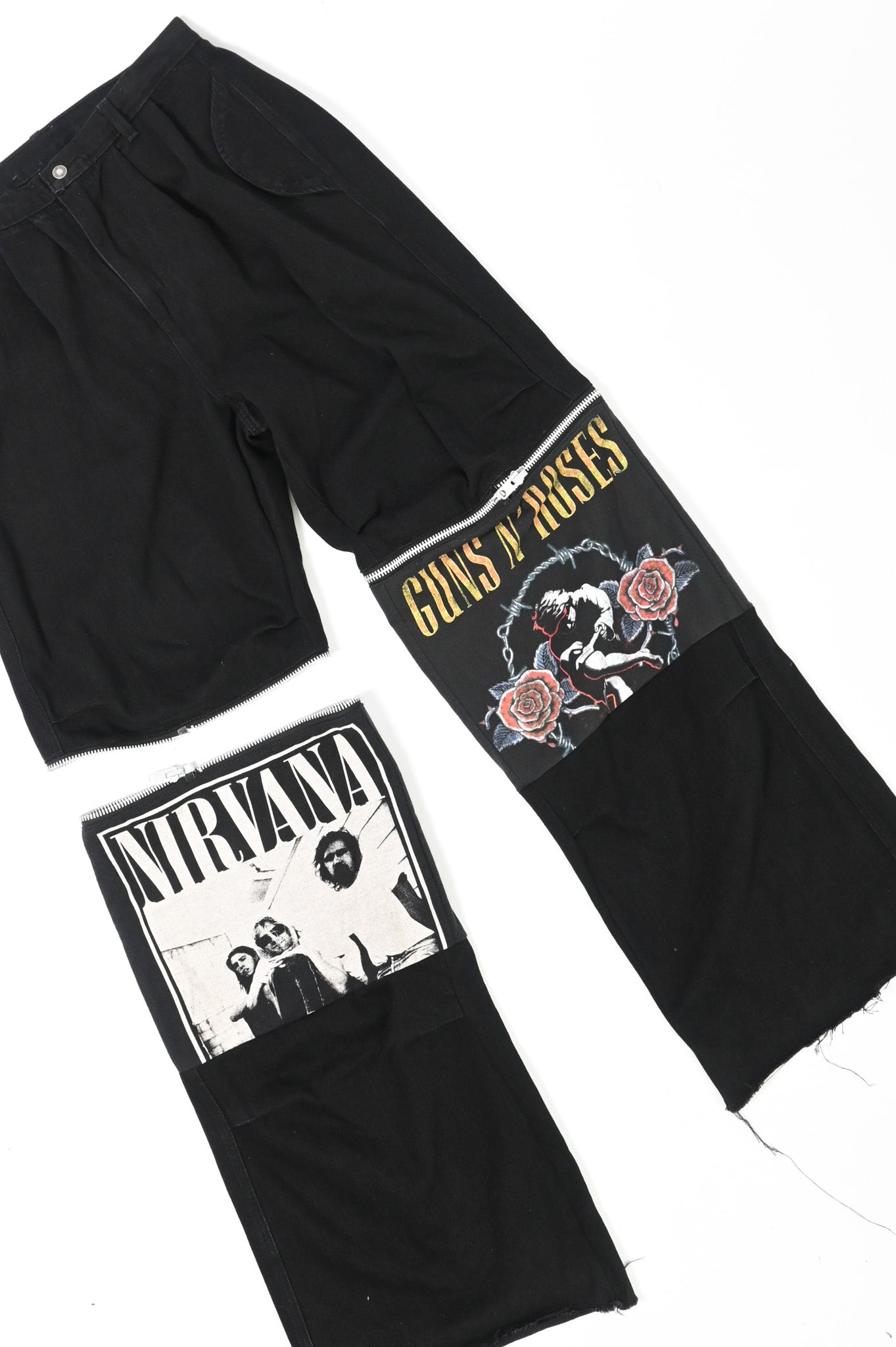 Zip-off Band Tee pants 34/37