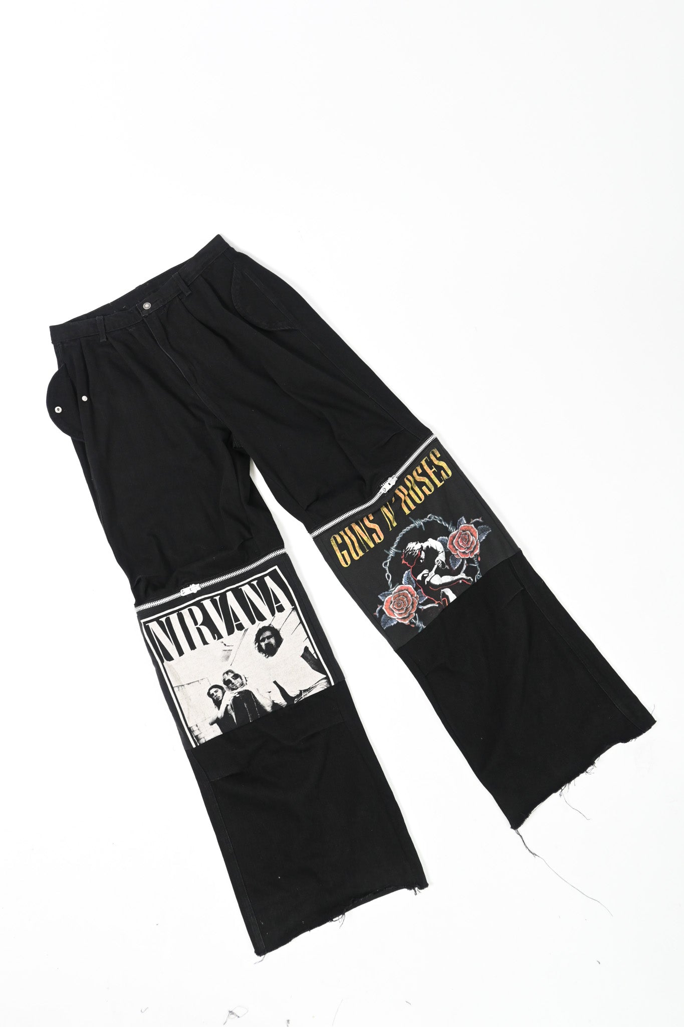 Zip-off Band Tee pants 34/37