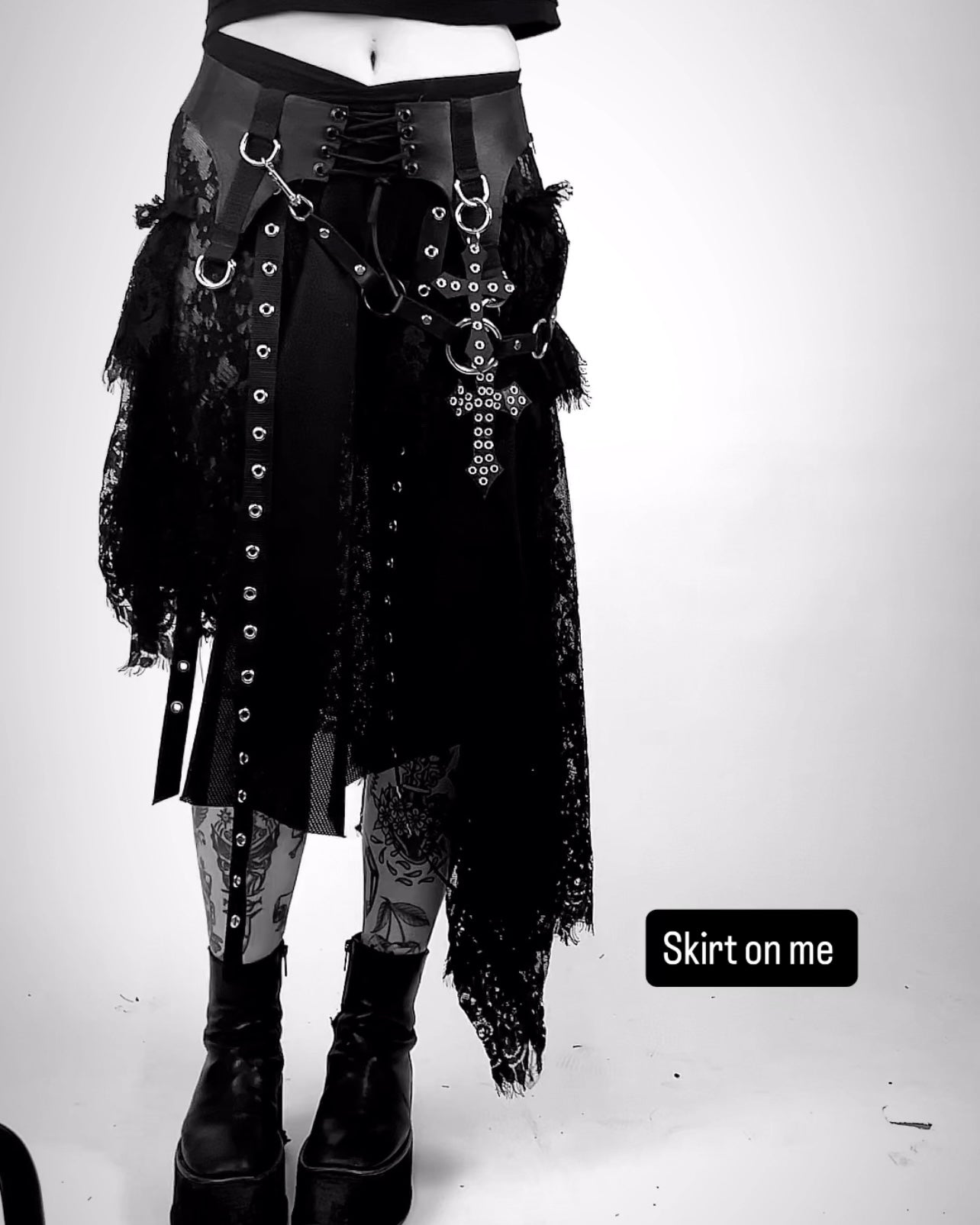 Black Layering Skirt S/M