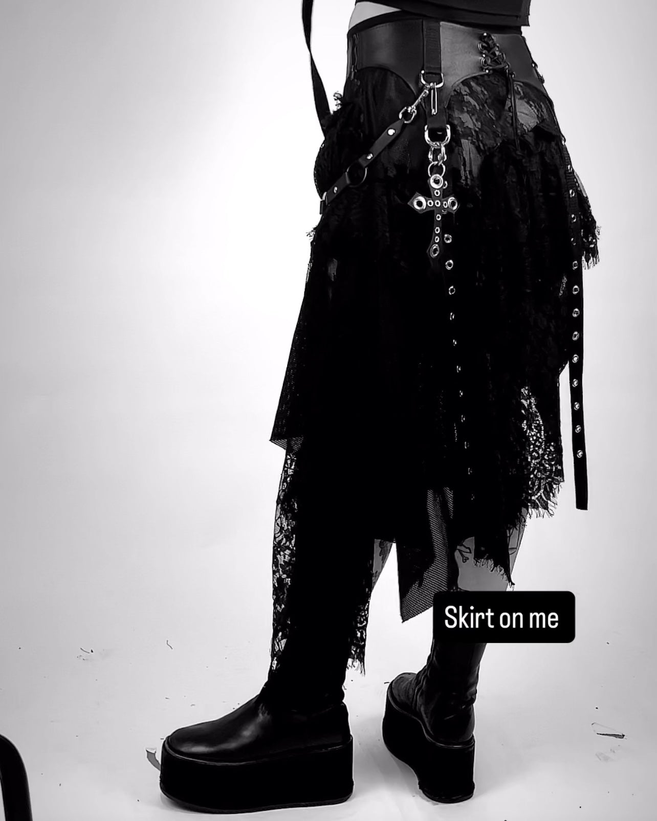 Black Layering Skirt S/M