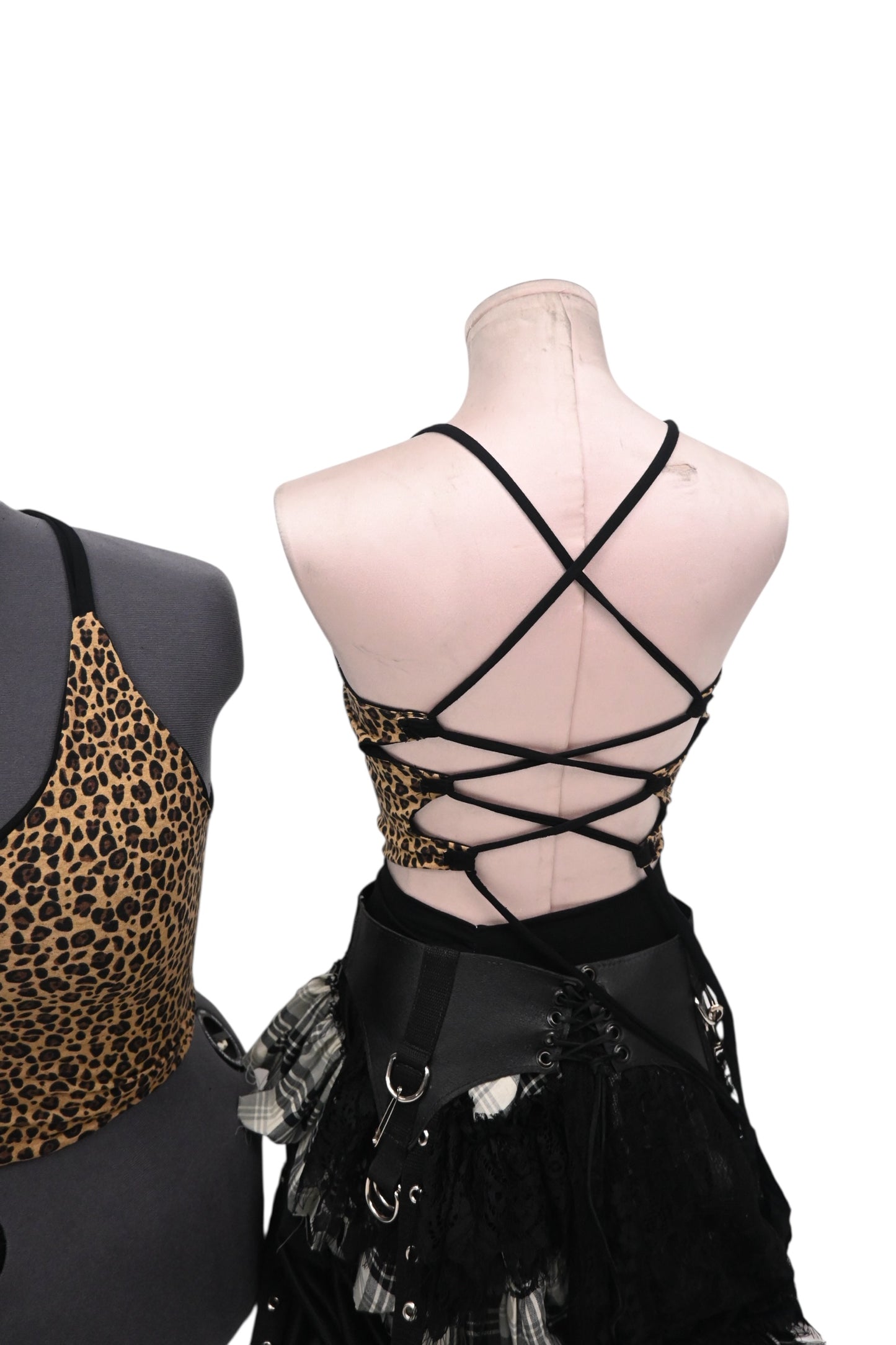 Cheetah Tie back tank (sizes available)