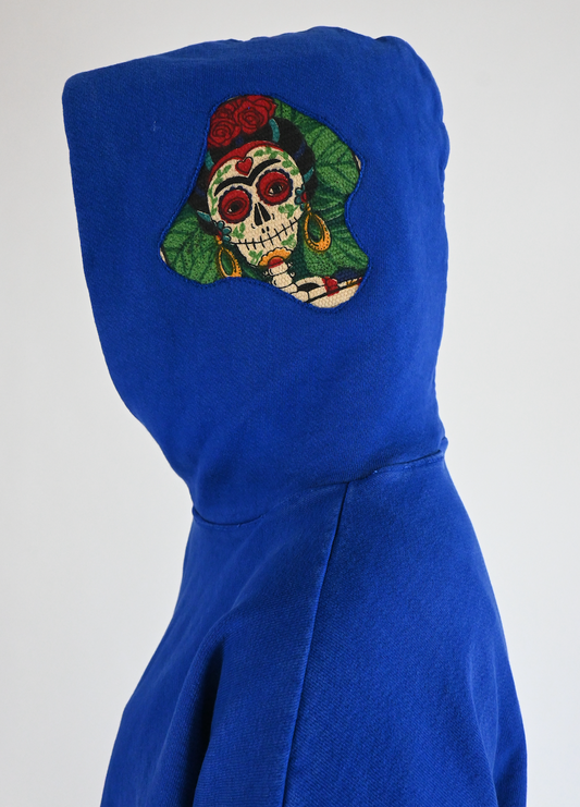Reworked Hoodie "Frida's Not Blue"