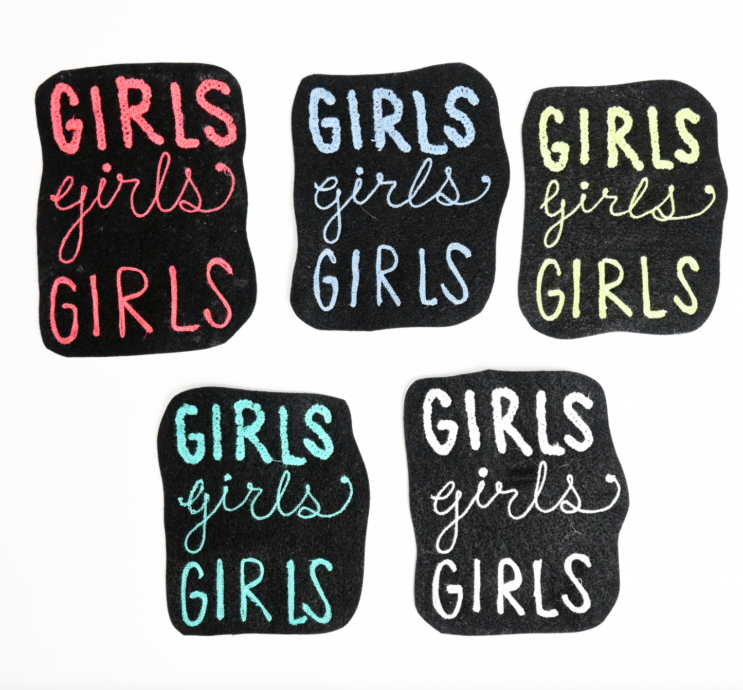 GIRLS GIRLS GIRLS patches