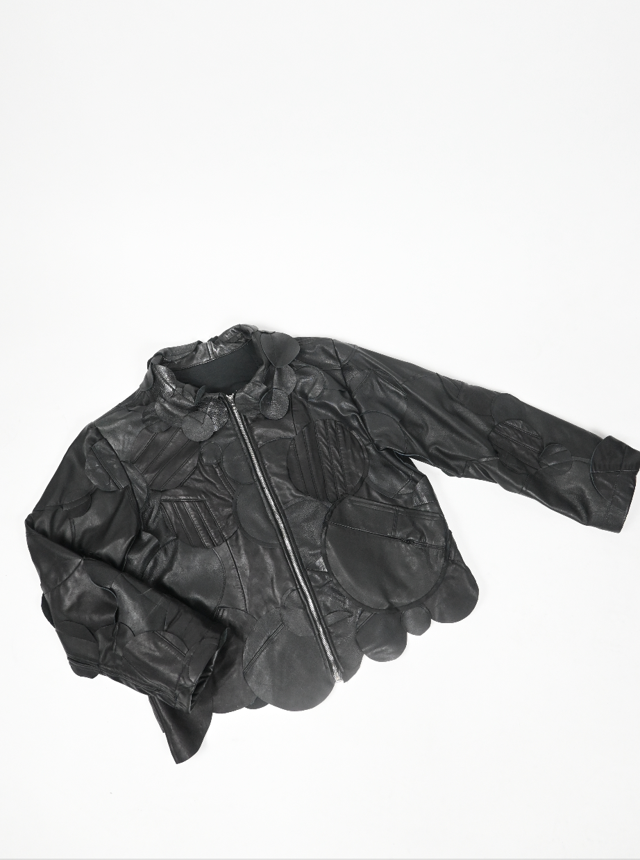 PARKER'S Leather circle jacket