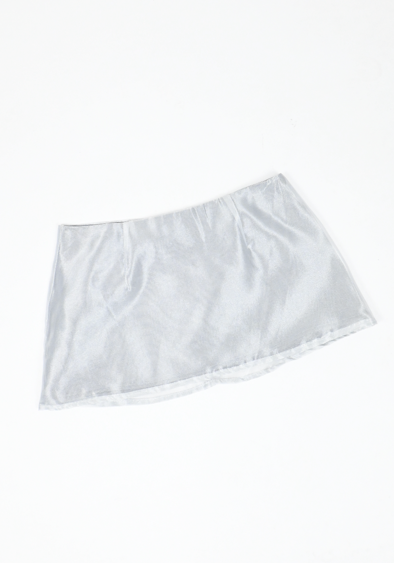 VANILLAAIDAY'S Silver mini skirt