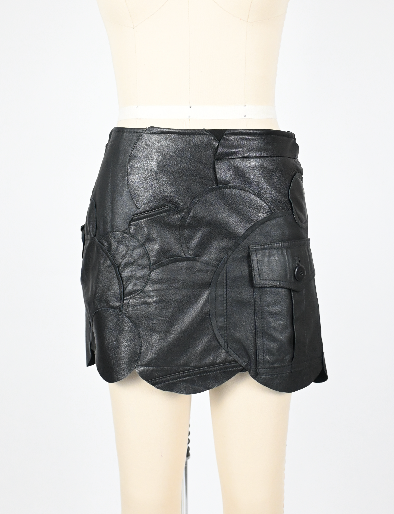 PARKER'S Leather circle skirt