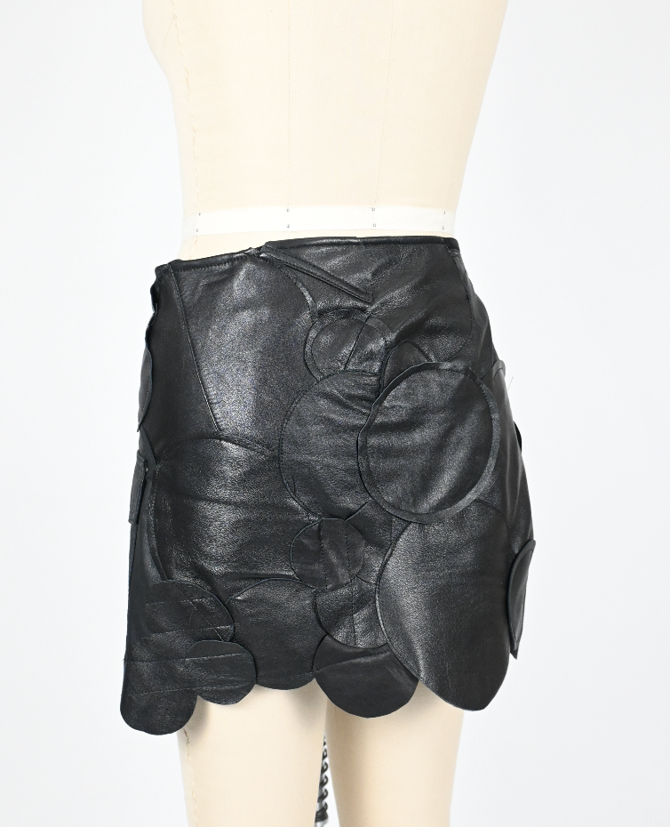 PARKER'S Leather circle skirt
