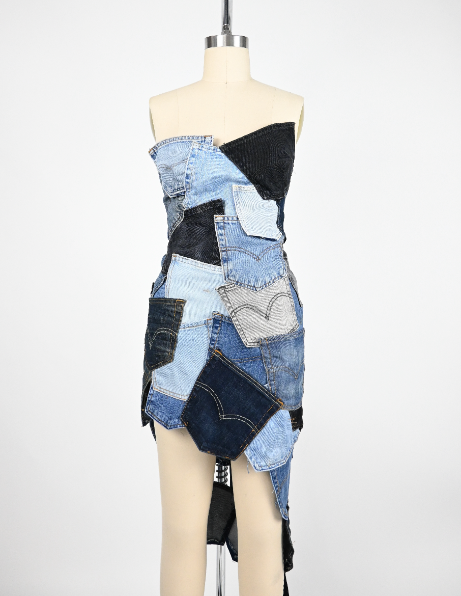 Denim Pocket Dress (27-30" waist)