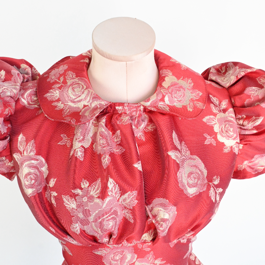 ROSE PUFF SLEEVE DRESS