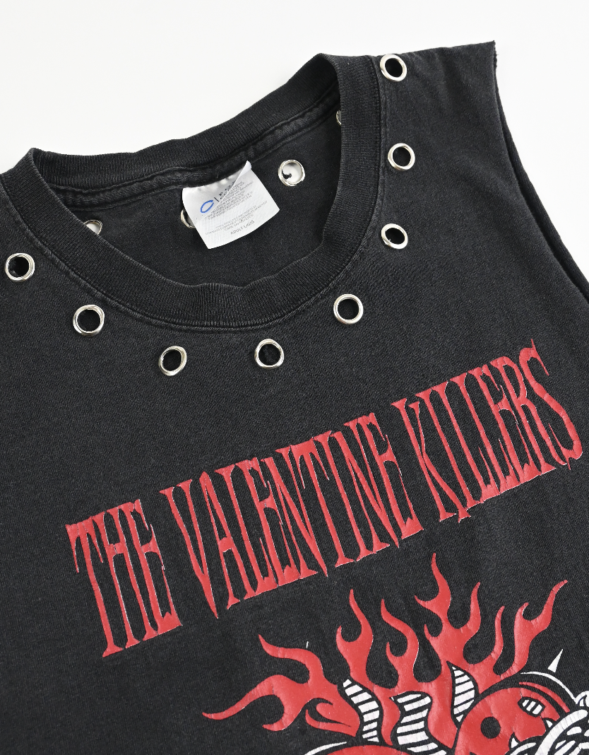 The Valentine Killers silver GROMMET TANK (large)