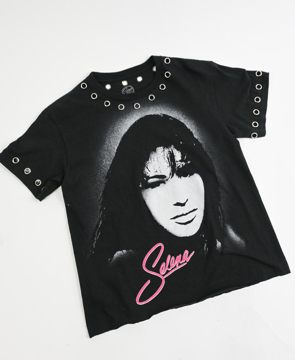 Selena silver GROMMET TEE (small)