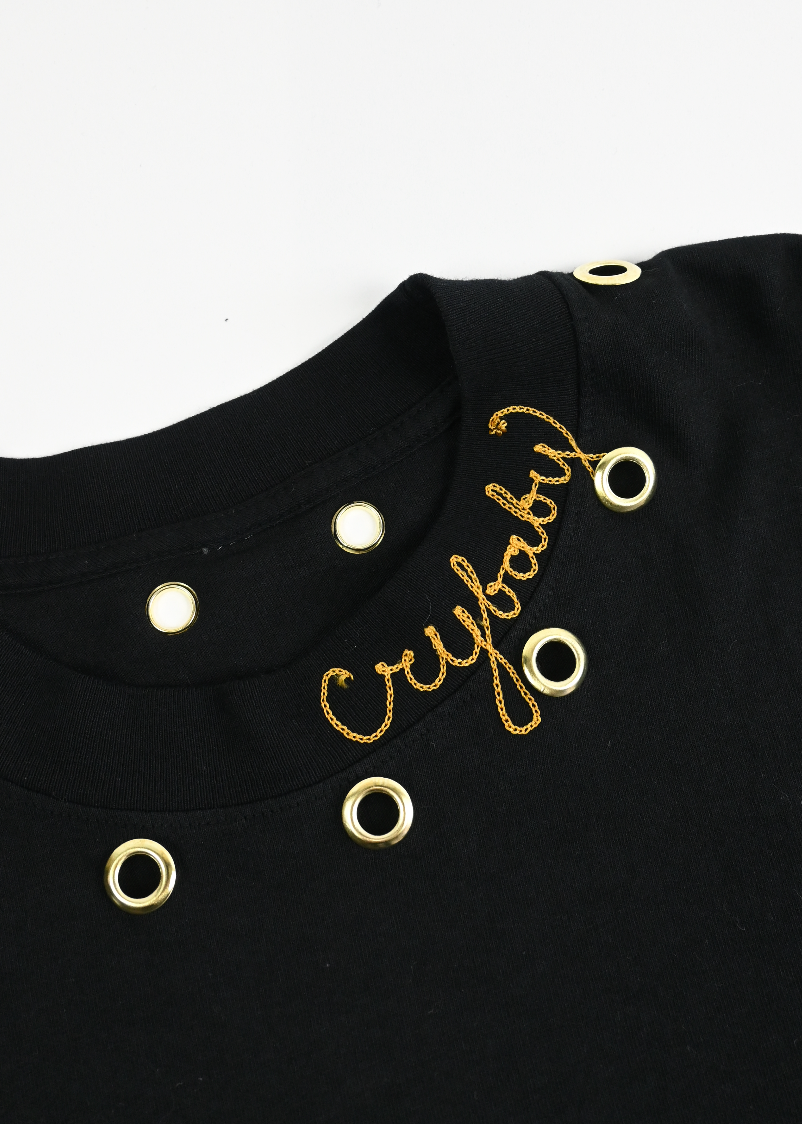 Crybaby gold GROMMET TEE (2XL)