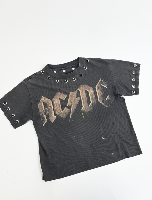 AC DC silver GROMMET TEE (medium)