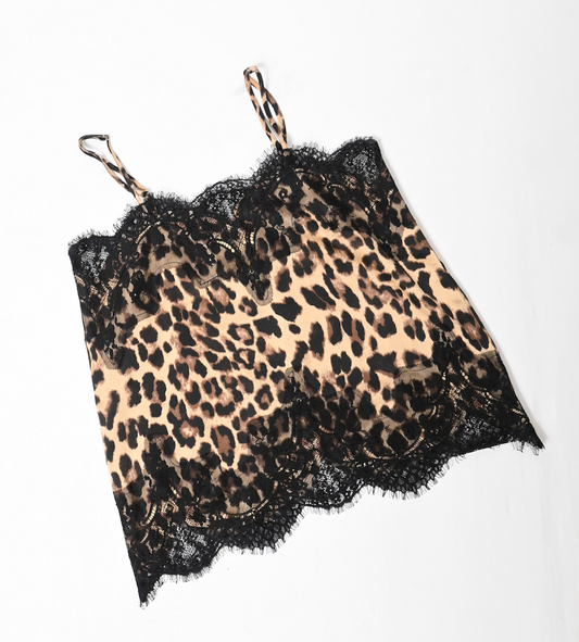 Cheetah print tank top