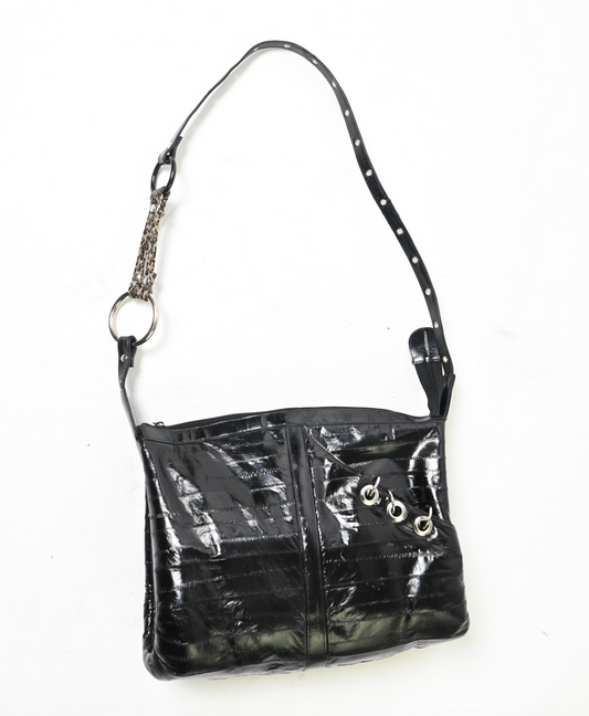 Eel skin bag