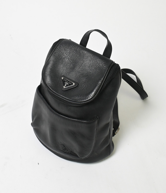 Leather backpack