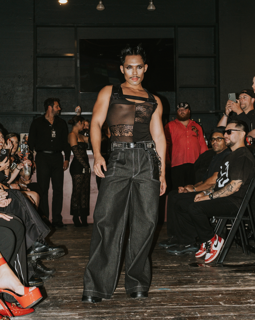 JOHN'S Dead-stock Denim and Leather Pants