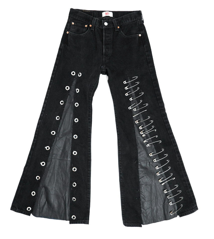 TYLAR'S Safety Pin Denim (find this at Friends Museum)
