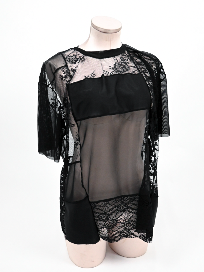 Sheer Lace Shirt (Bleach Proof)