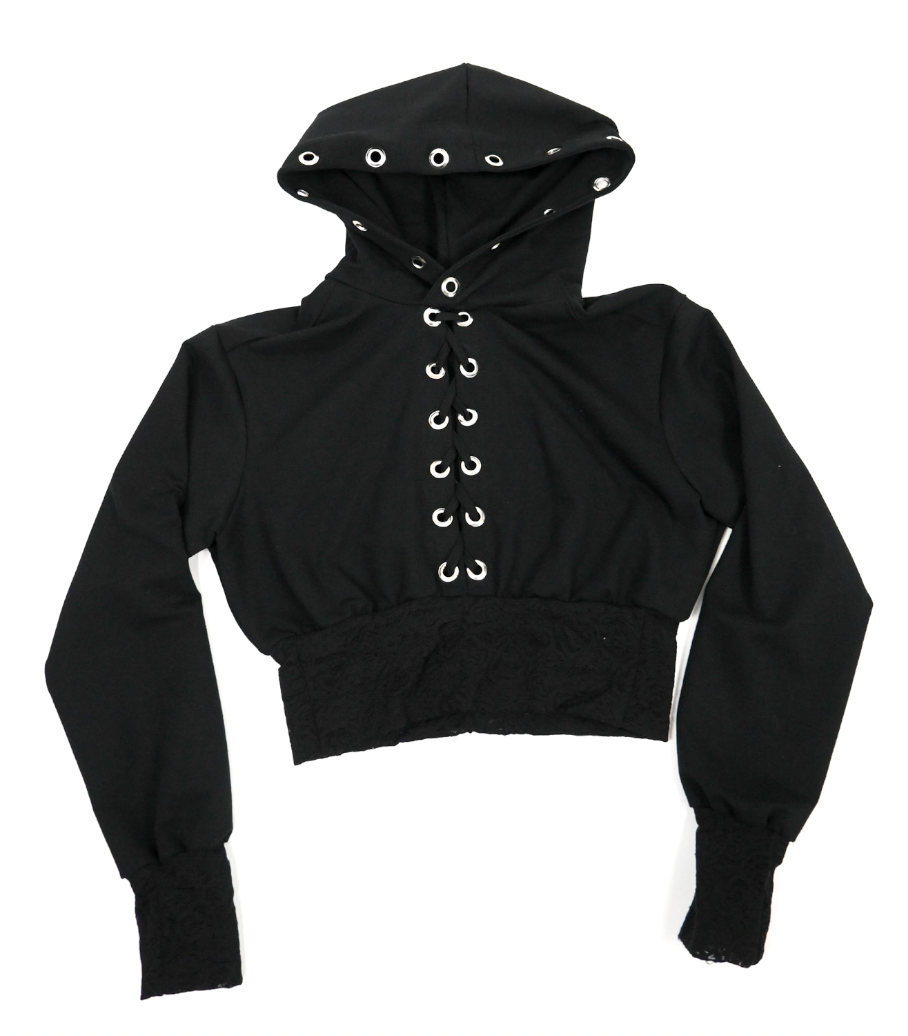 MARIKA'S Lace Detail Hoodie (find this at Friends Museum)