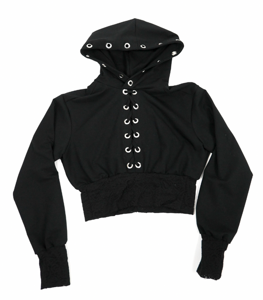 MARIKA'S Lace Detail Hoodie (find this at Friends Museum)