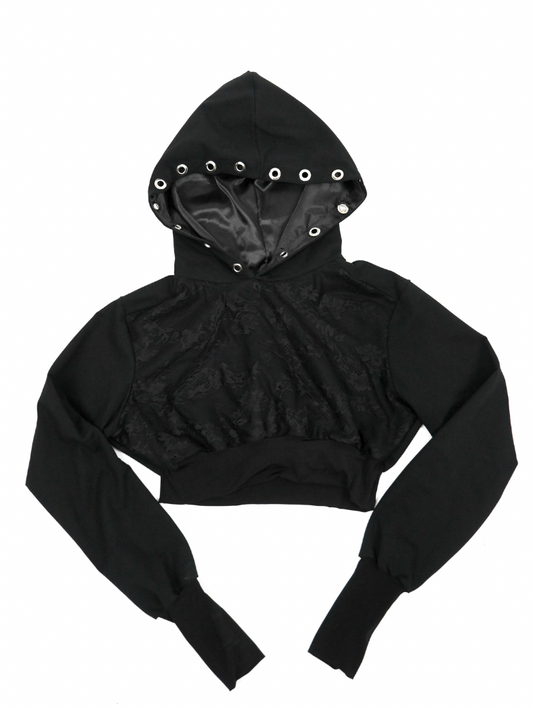 CHRISTINA'S Lace Detail Hoodie