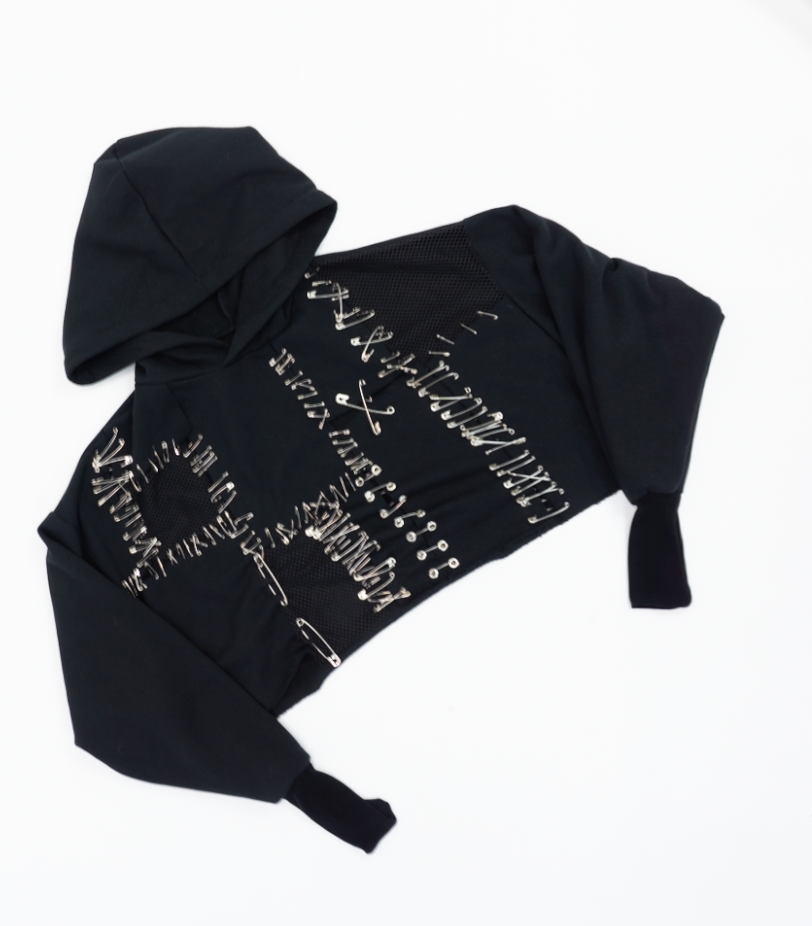 LET ME LOVE YOU safety pin ARCHIVE hoodie