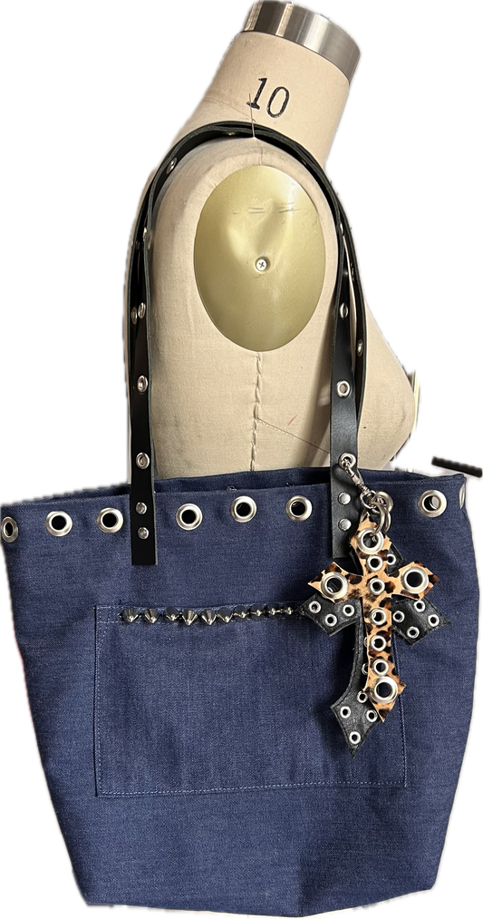 Denim Tote bag Beginner sewing CLASS (August 29th 11am)
