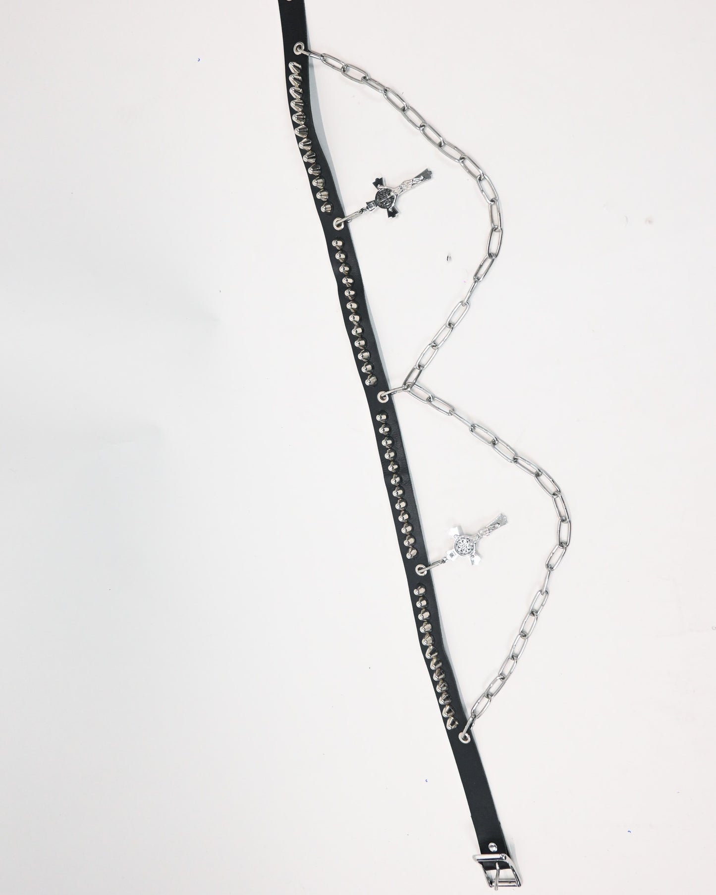 Leather Chain belt (made to order in any size)