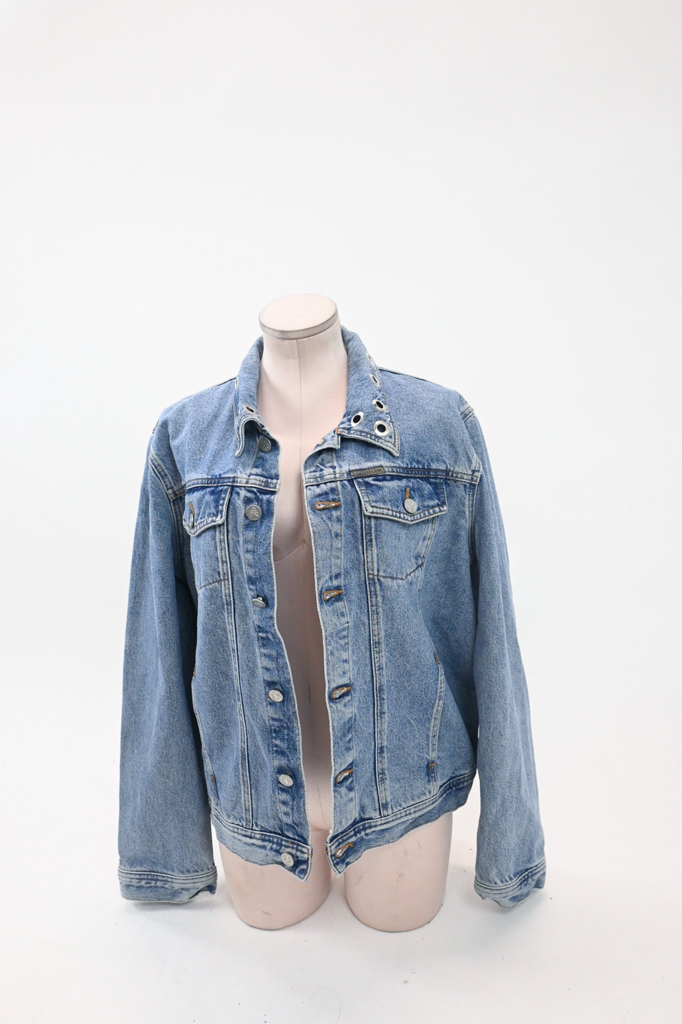 Chain-stitched Denim Jacket (XL)