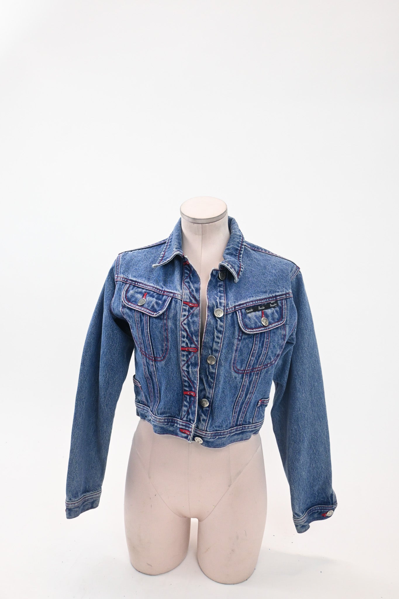 Chain-stitched Denim Jacket (XS)