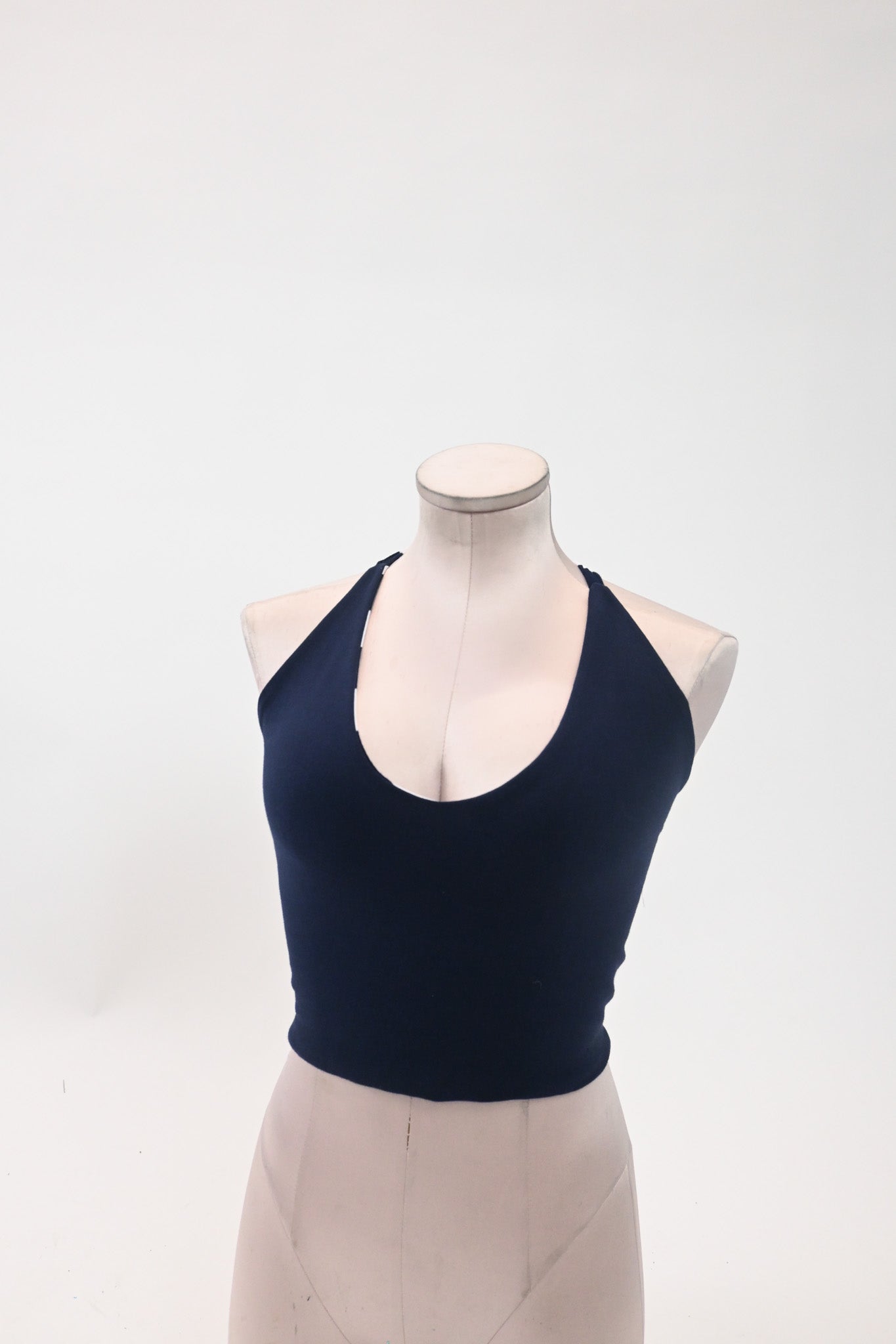 Reversible Stripe / Navy Tie back tank (S/M)