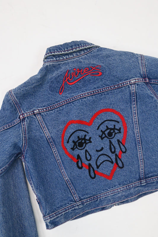 Chain-stitched Denim Jacket (XS)