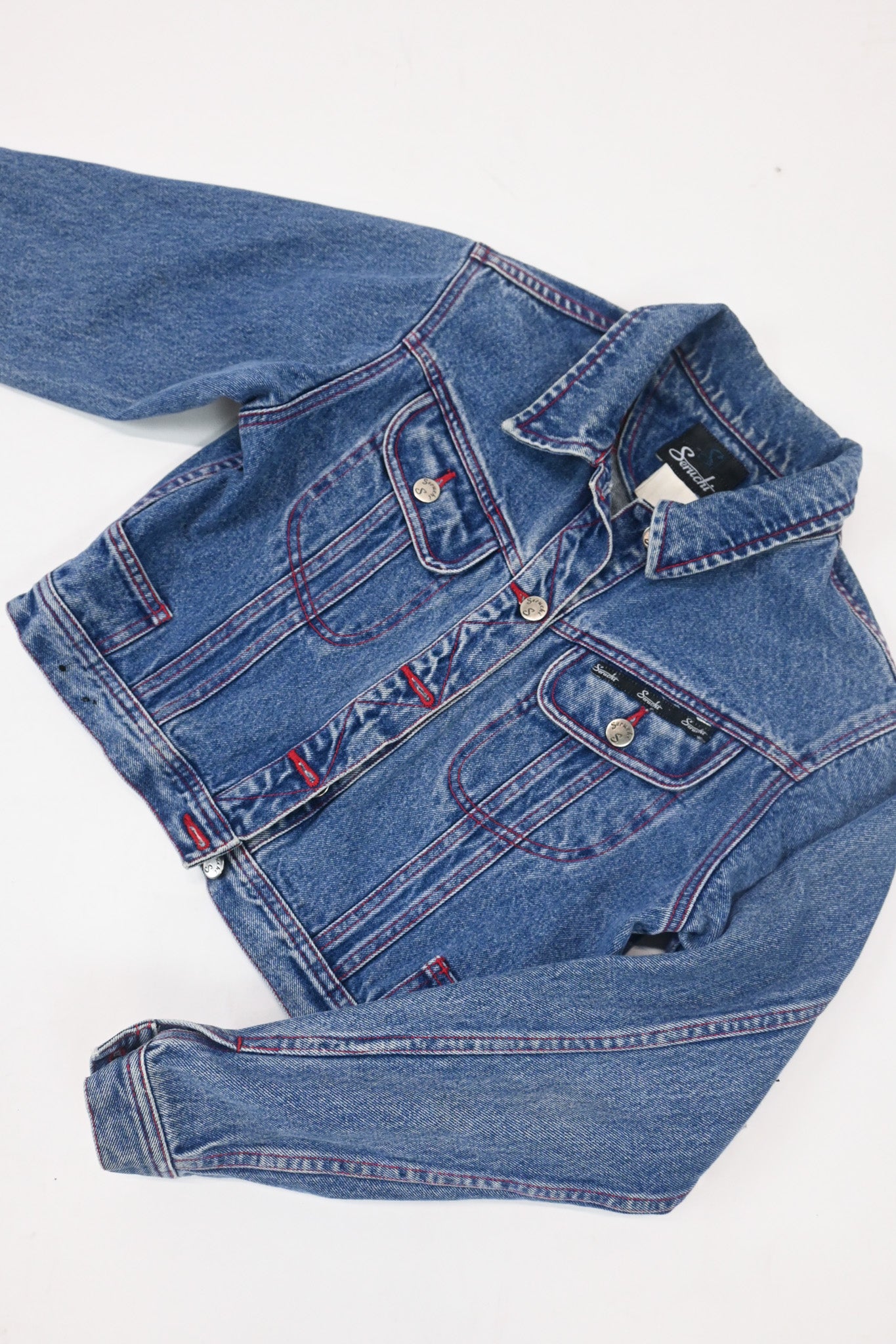 Chain-stitched Denim Jacket (XS)