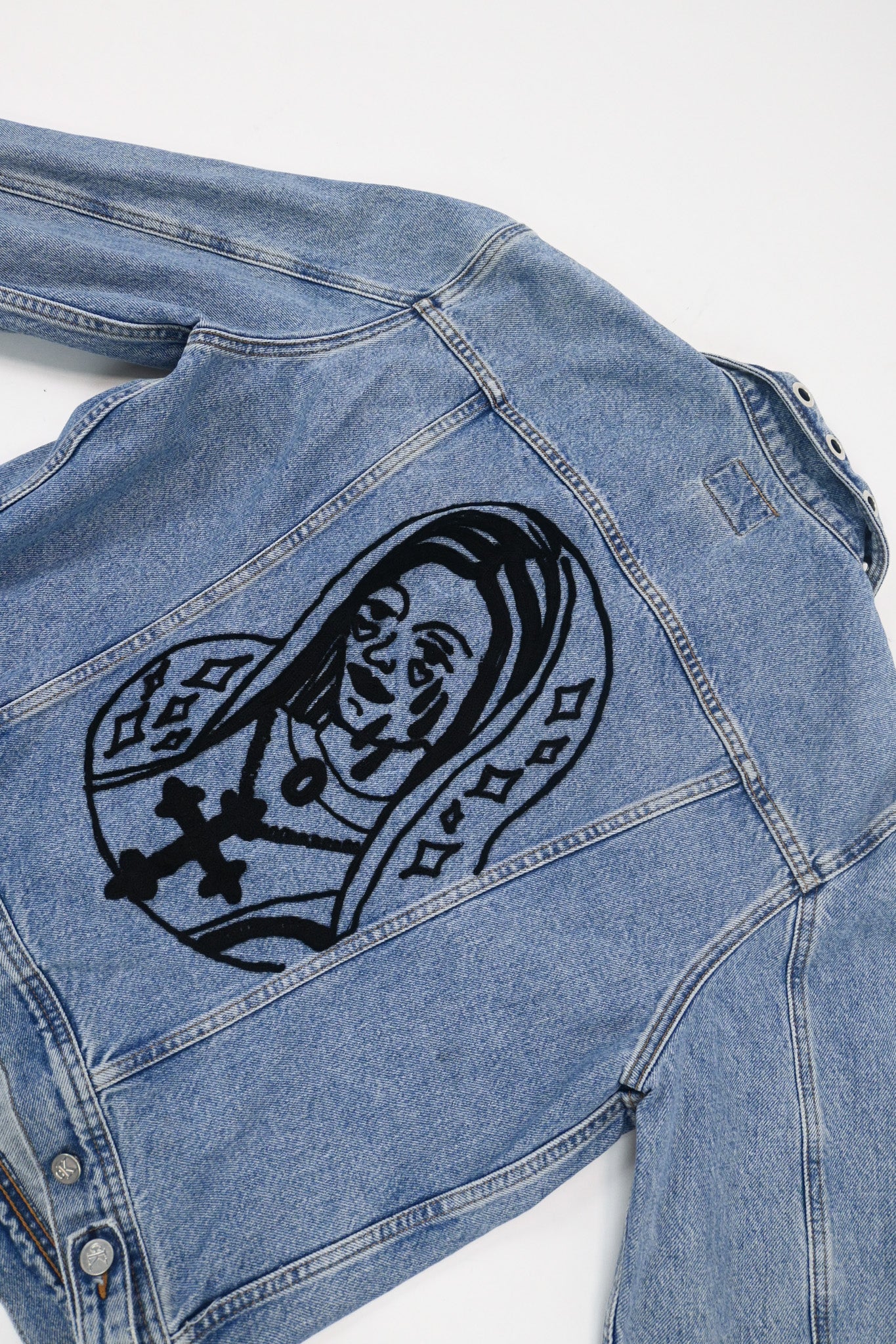 Chain-stitched Denim Jacket (XL)