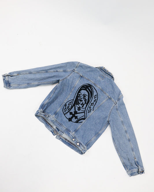 Chain-stitched Denim Jacket (XL)