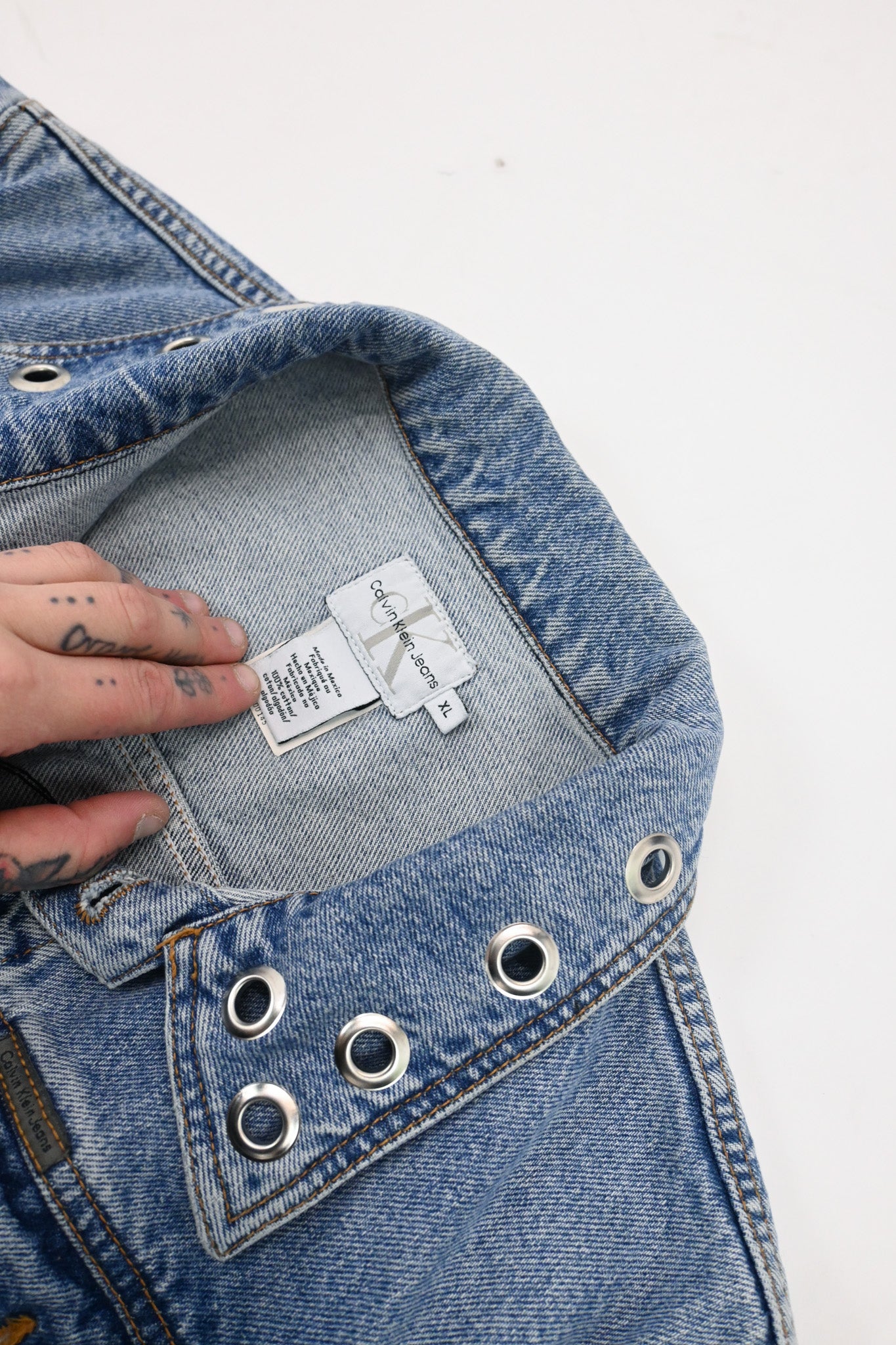 Chain-stitched Denim Jacket (XL)